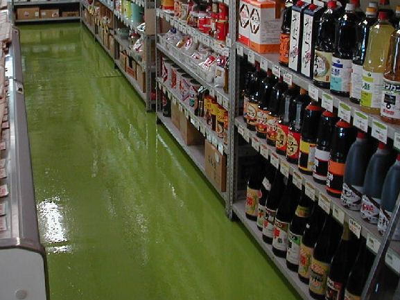 店舗・スーパーマーケットの床をリニューアル