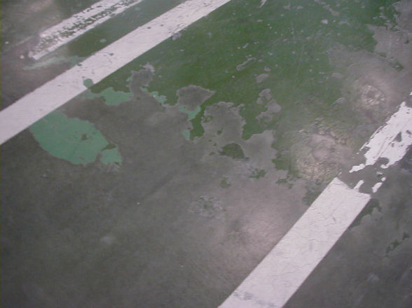 工場内の歩行区域のライン作成