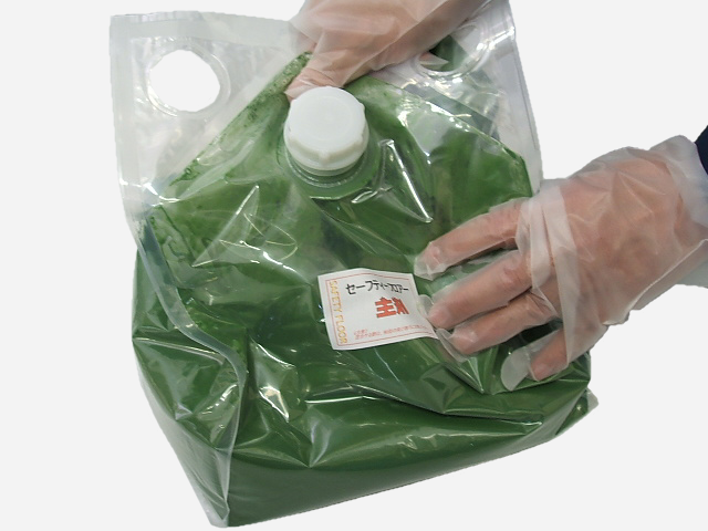 3分間程度、手もみ攪拌してください